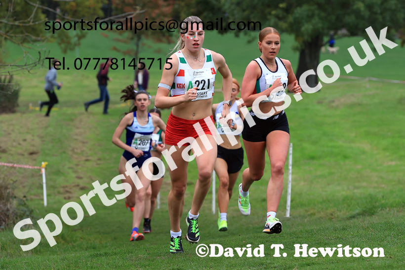 Senior Womens relay, 2025 Northern Cross Country Relays, Graves Park, Sheffield. Photo: David T. Hewitson/Sports for All Pics